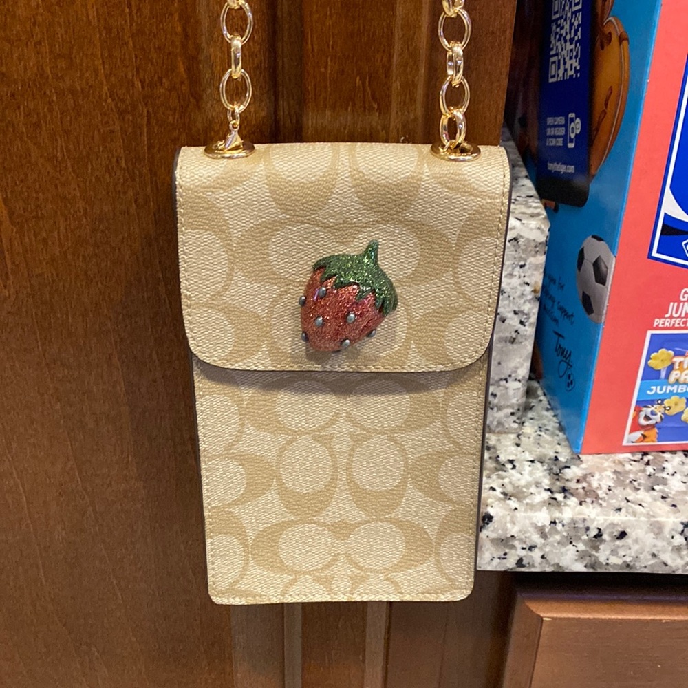 Coach cross body cellphone case/wallet